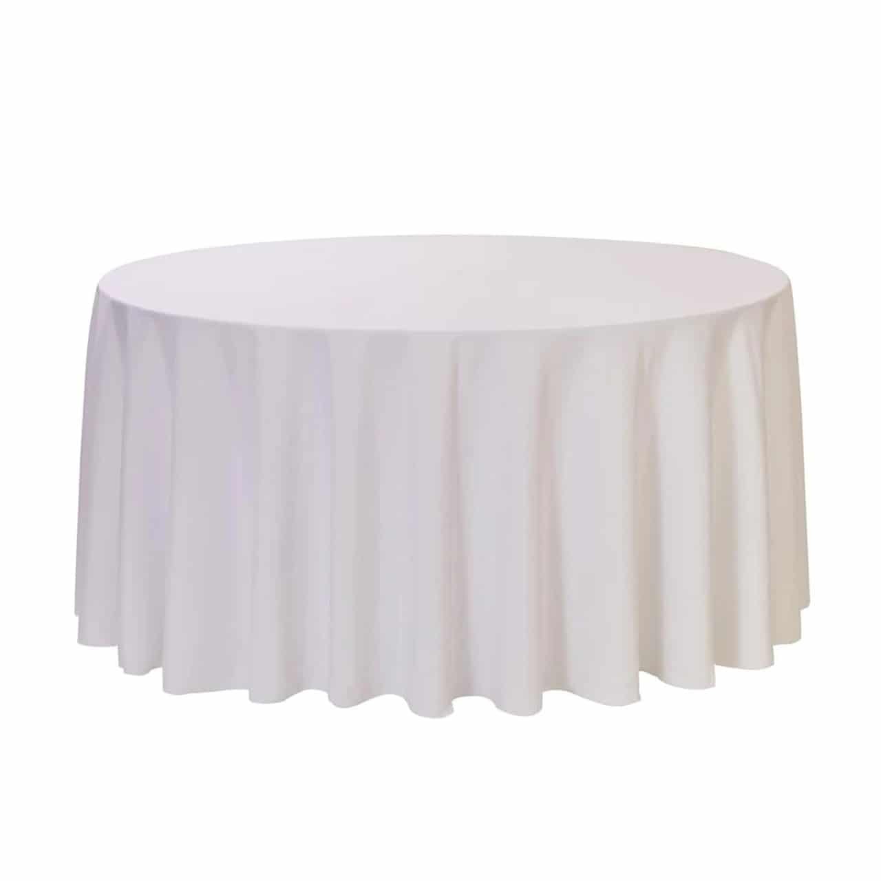 120" Round Polyester Table Cloth