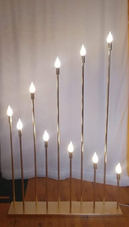 Gold LED Candle Stand