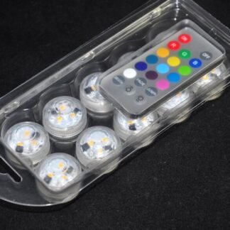 Submersible LED Tea Light 10 ten pack remote control battery operated colour changing rgb waterproof lighting decor centerpiece wedding party event decoration