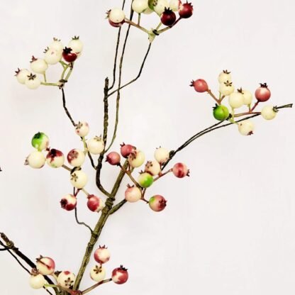 74cm White Winter Berry Branch 2