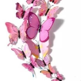 Butterfly Accent light pink magnetic plastic multiple sizes decor wedding party birthday event decoration butterflies