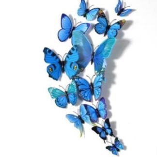 Butterfly Accent blue magnetic plastic multiple sizes decor wedding party birthday event decoration butterflies