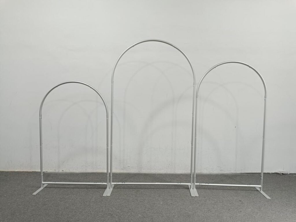 3Pc. Semi Round Aluminum Tension Backdrop Frame Set.(LHK) Calgary