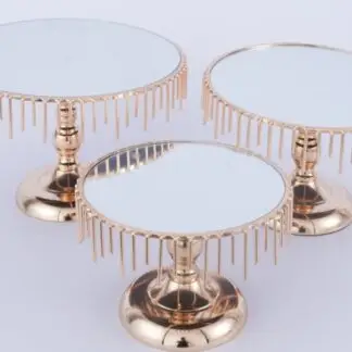 Liquid Gold Cake Plates
