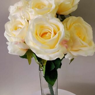 rose bunch ivory