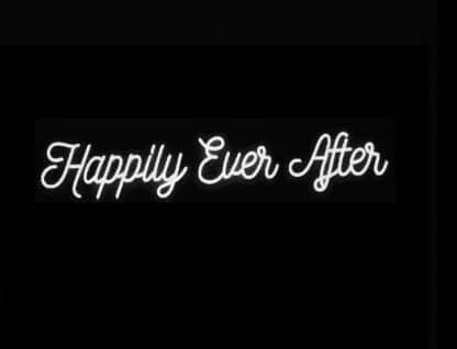 Happily Ever after LED sign neon light lighting wedding decor