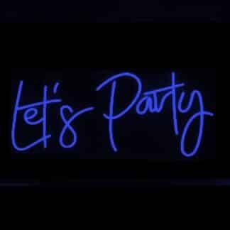 Lets party rgb neon sign led LED decor event wedding colour changing