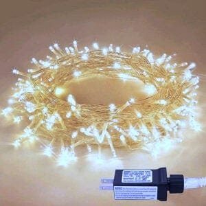 cluster light 6 six meter plug in led light lighting warm white end to end decor wedding event party long christmas tree