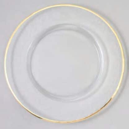 gold rim charger plate