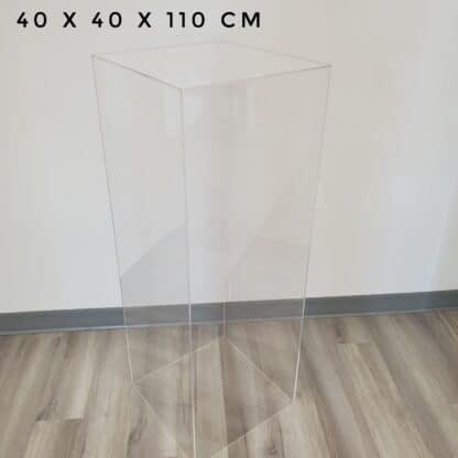 Clear Acrylic Pedestal plinth square crystal clear