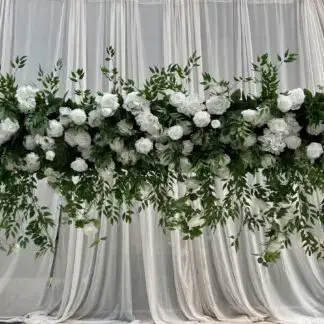 10ft. White Florals & Trailing Greenery Pocket Garland