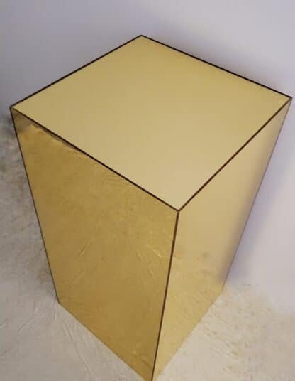 Gold mirror rectangular cake table