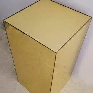 Gold mirror rectangular cake table