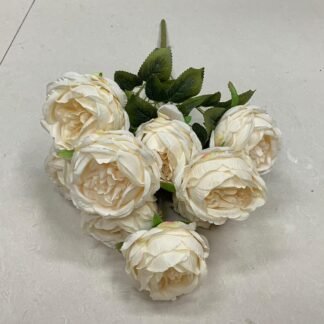 Ivory Cabbage Rose Bunch