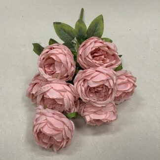 Light Pink Cabbage Rose Bunch