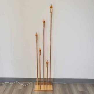 Graduated Gold LED Light Stand