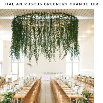 Dusty Green Italian Ruscus Garland 2