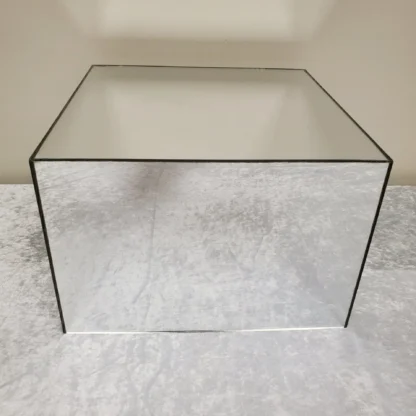 Medium Plastic Riser Medium Mirrored Acrylic Riser - Silver | Calgary Event Wholesale ...