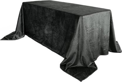Black Velvet Tablecloth