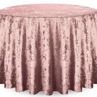 blush velvet tablecloth