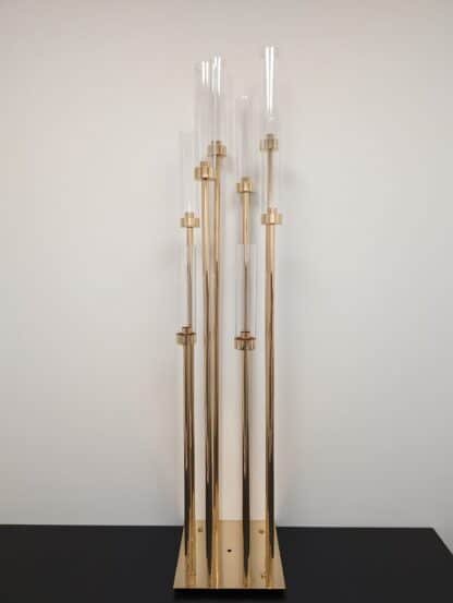 8pc gold candle stand