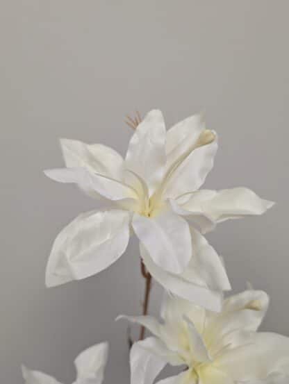 85cm 3 Head White Asiatic Lily 1