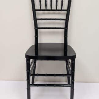 black single mold resin chiavari chair