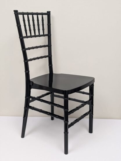 Single Mold Black Resin Chiavari Chair 6