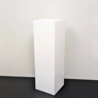 Small 5 Sided White Acrylic Pedestal