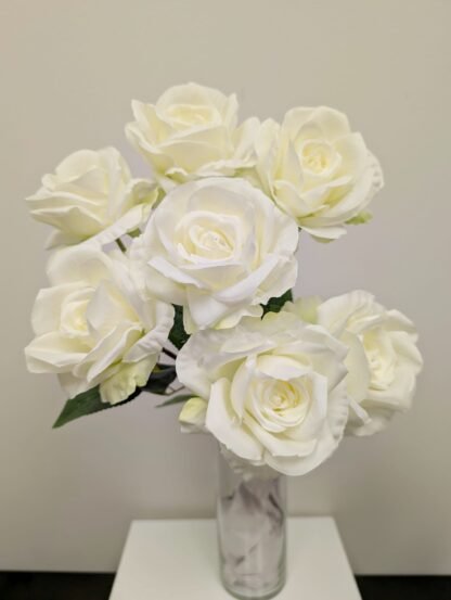 white rose bunch