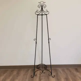 6' Black Metal Easel