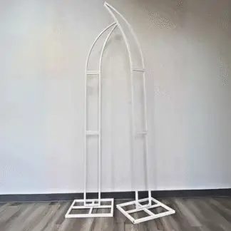 2pc White Deluxe Stands