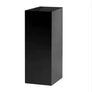 80x30cm 5 Sided Black Acrylic Pedestal