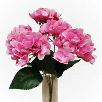 5 Head 3D Printed Light Pink Hydrangea Bunch