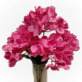 5 Head 3D Printed Pink Hydrangea Bunch