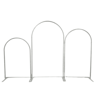 3Pc. Semi Round Aluminum Tension Backdrop Frame Set