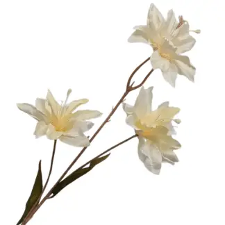 3 Head Ivory Asiatic Lily