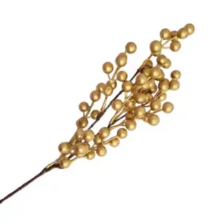 Gold Christmas Berry Branch