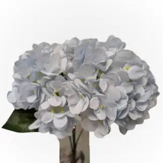 5 Head Small Petal Light Blue Hydrangea Bunch
