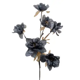 6 Head Dark Blue Poppy