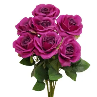 7 Head Magenta Rose Bunch