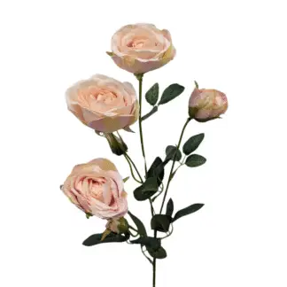 4 Head Blush Pink Spray Rose
