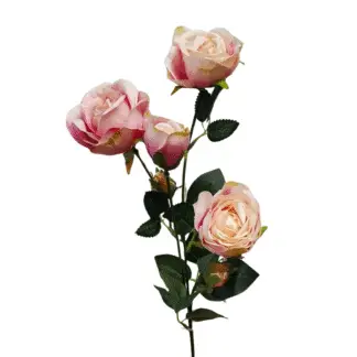 4 Head Autumn Pink Spray Rose