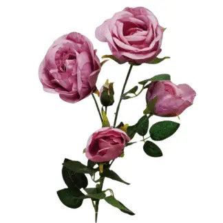 4 Head Lavender Spray Rose