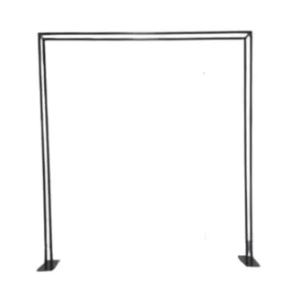 2.2mx2m Black Rectangular Arch