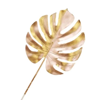 Large Gold Monstera Leaf