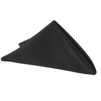 20" Black Lamour Napkin 10/PK