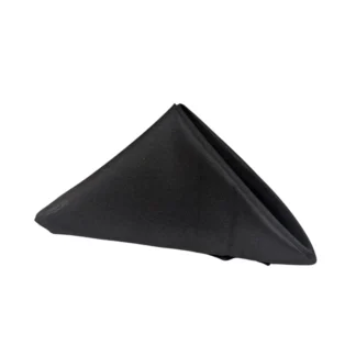 20" Black Polyester Napkin 10/PK