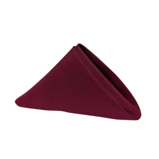 20" Burgundy Polyester Napkin 10/PK