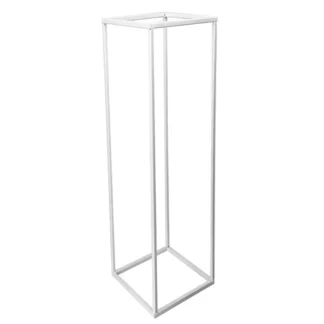 White Metal Hollow Stand 50x50x150cm